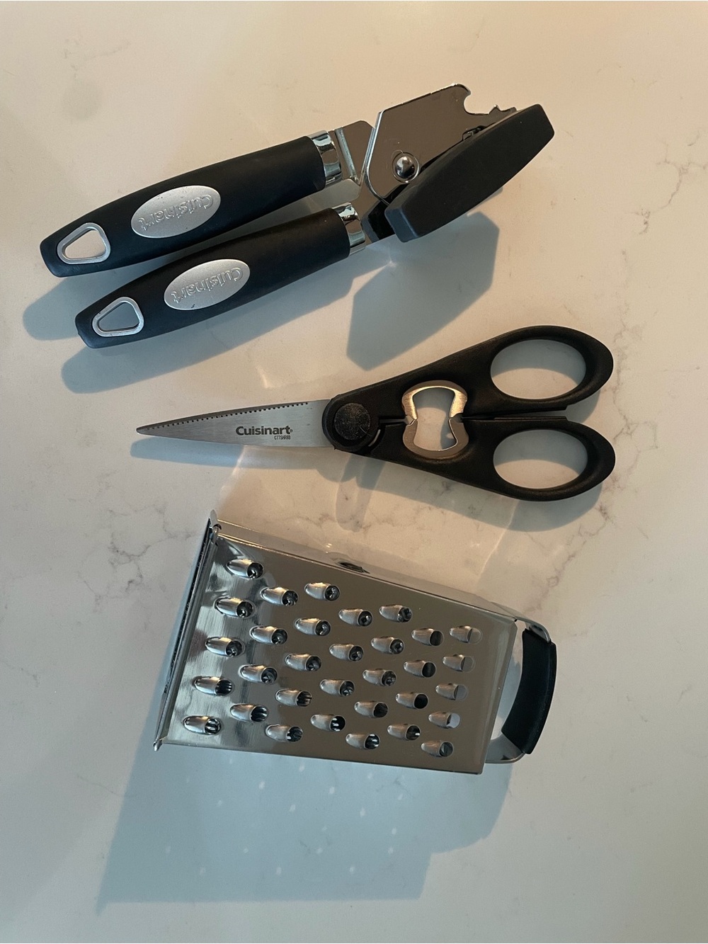 Cuisinart Black & Silver Kitchen Tool Set - Shears, Can Opener, Grater